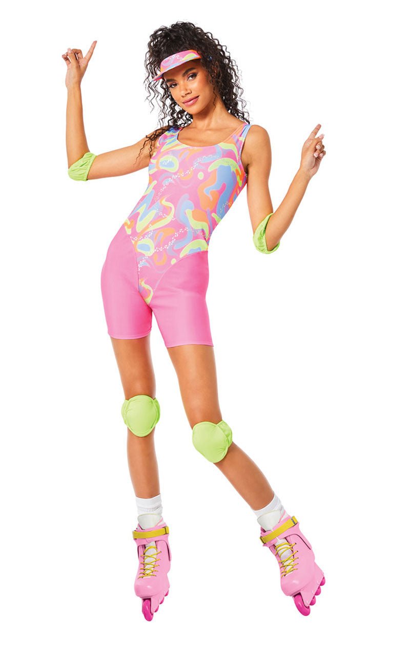 Adult Barbie Roller Blade Movie Costume 
