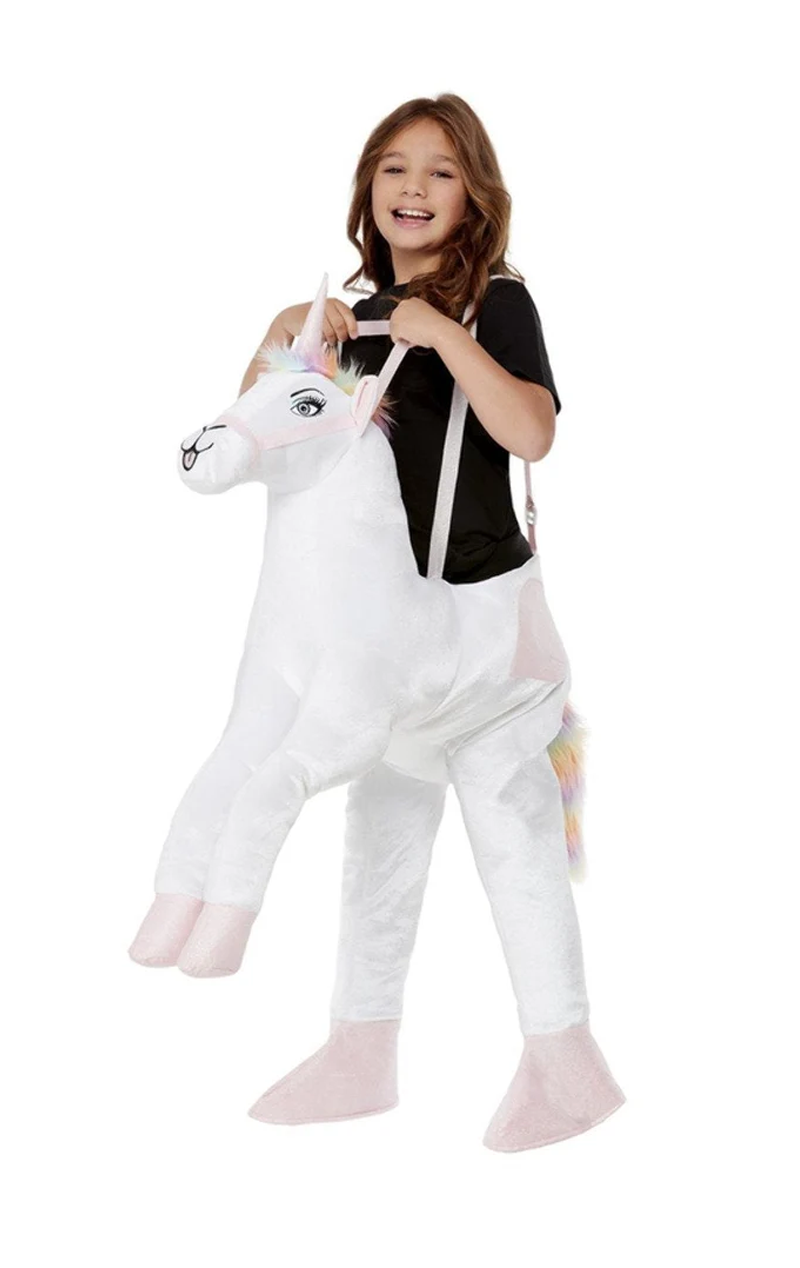 Kids Ride in Unicorn Costume