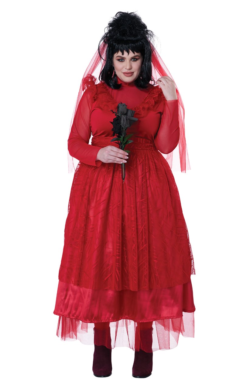 Adult Plus Size Bride From Hell Costume - Joke.co.uk