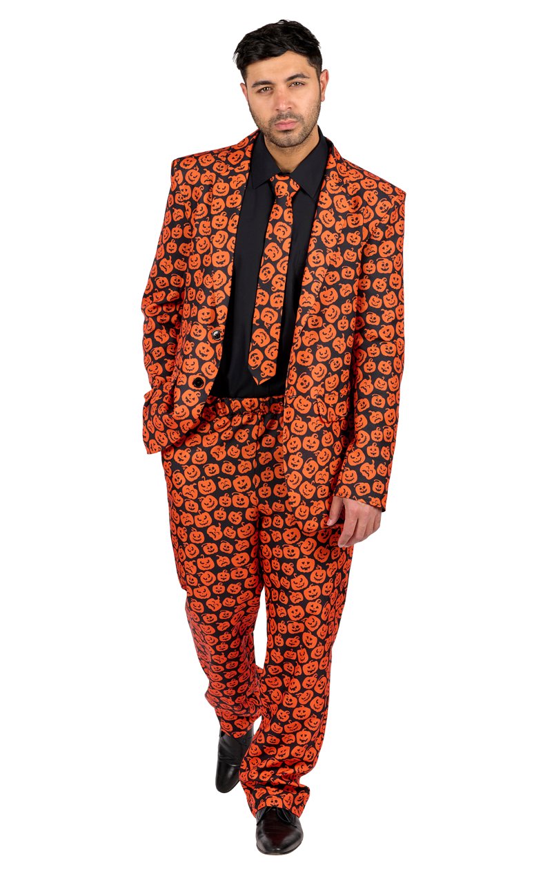 Adult Pumpkin Suit Costume - Joke.co.uk