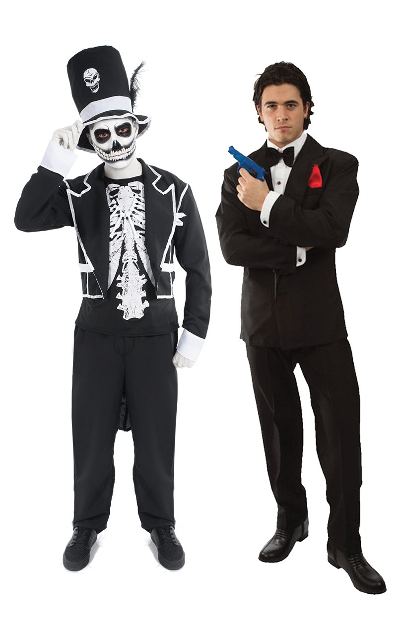 Baron Samedi & James Bond Couples Costume - Joke.co.uk