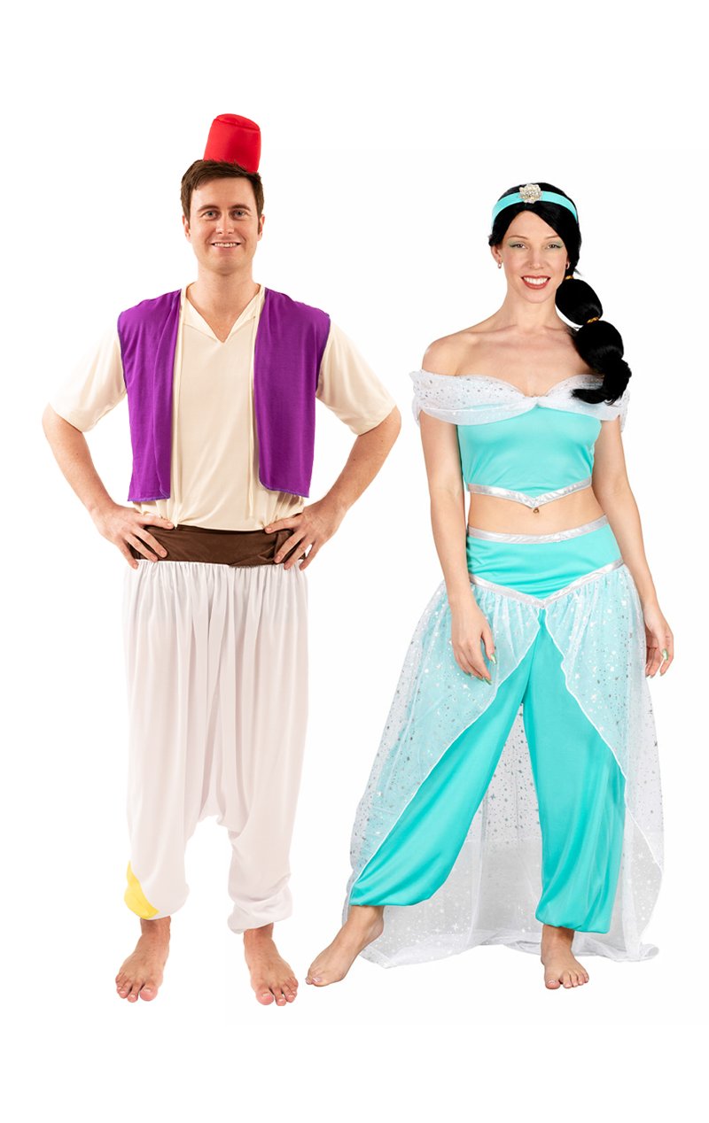 Jasmine & Aladdin Couples Costume - Joke.co.uk