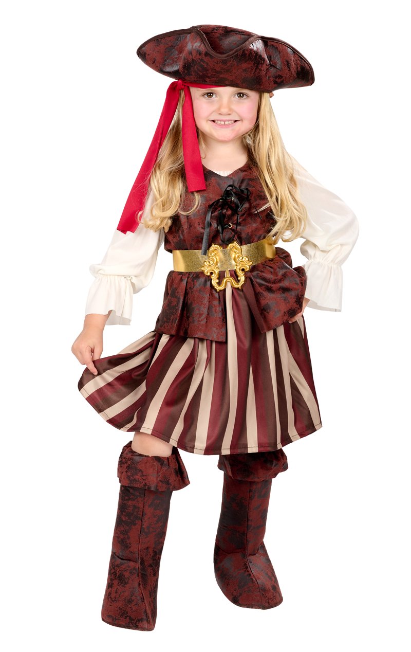 Kids Pirate Girl Costume - Joke.co.uk