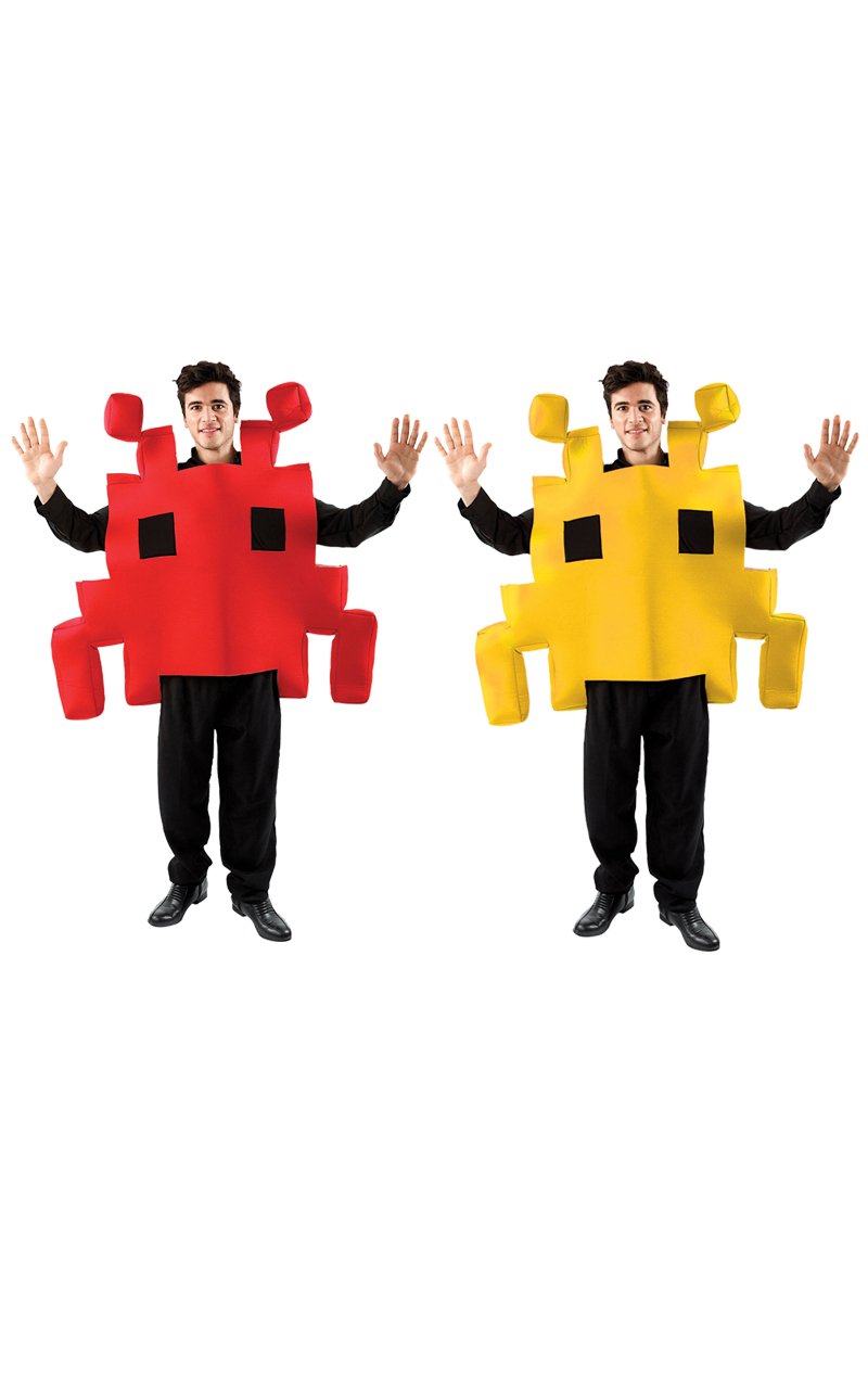 Space Invaders Couples Costume - Joke.co.uk