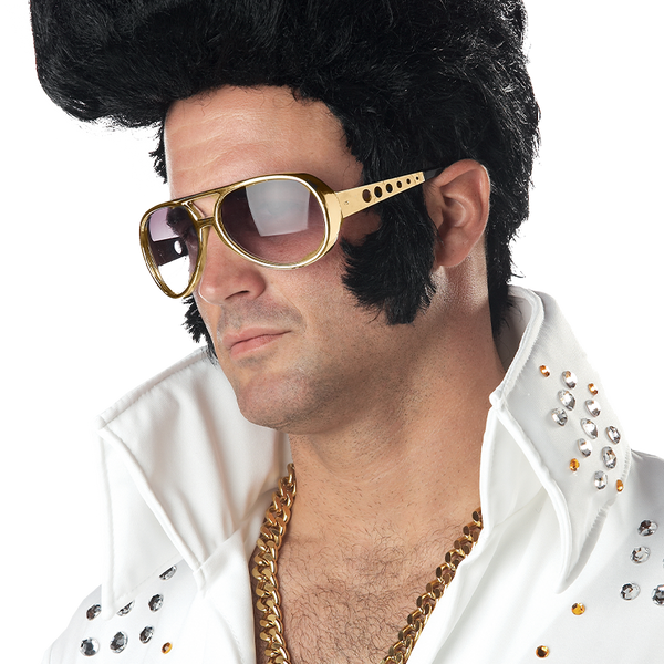 Elvis wig store and glasses