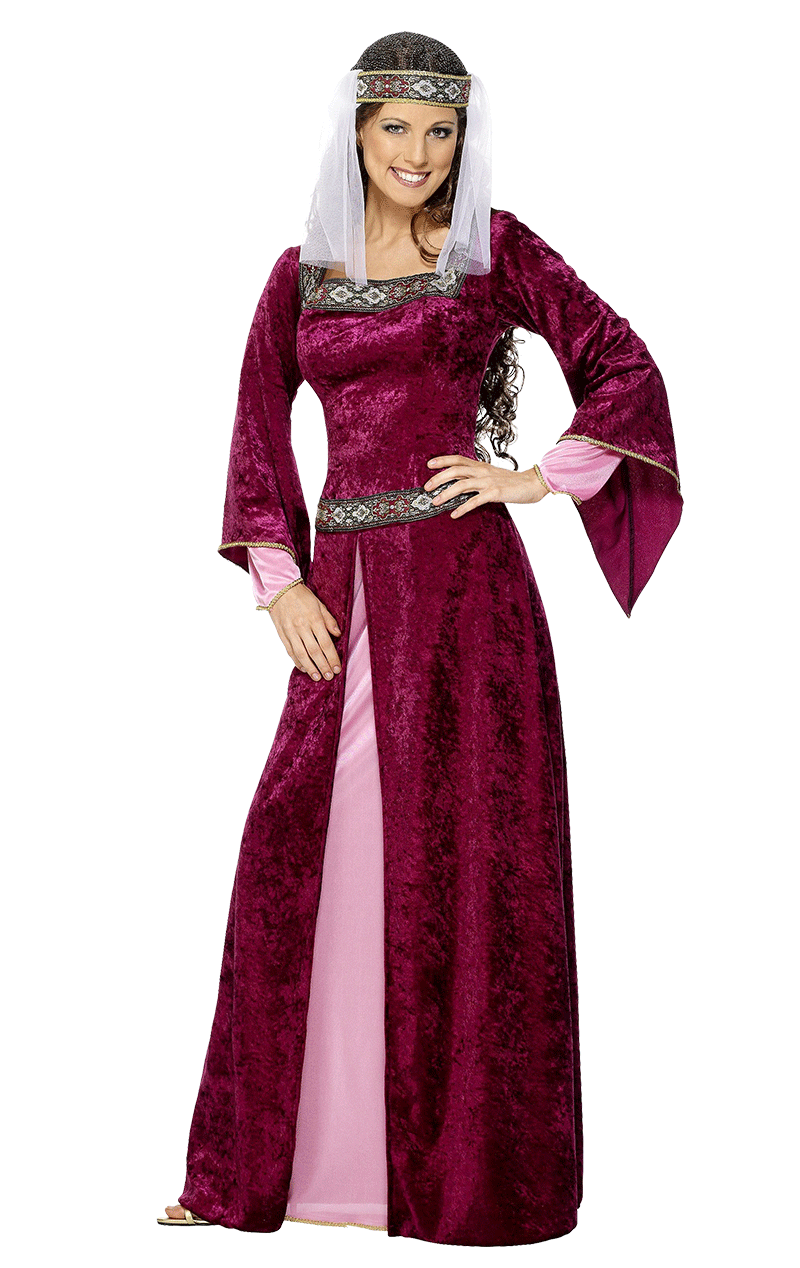 Womens Purple Maid Marion Costume