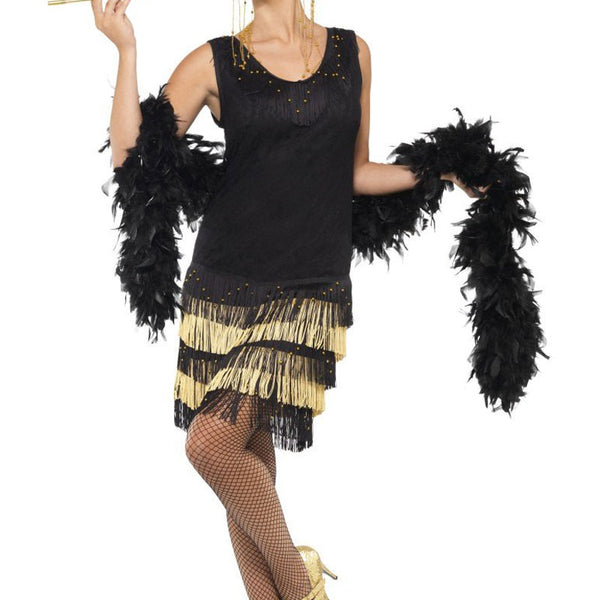 Gold flapper hotsell dress uk