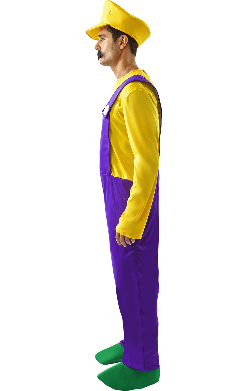 Mens Wario Super Mario Costume