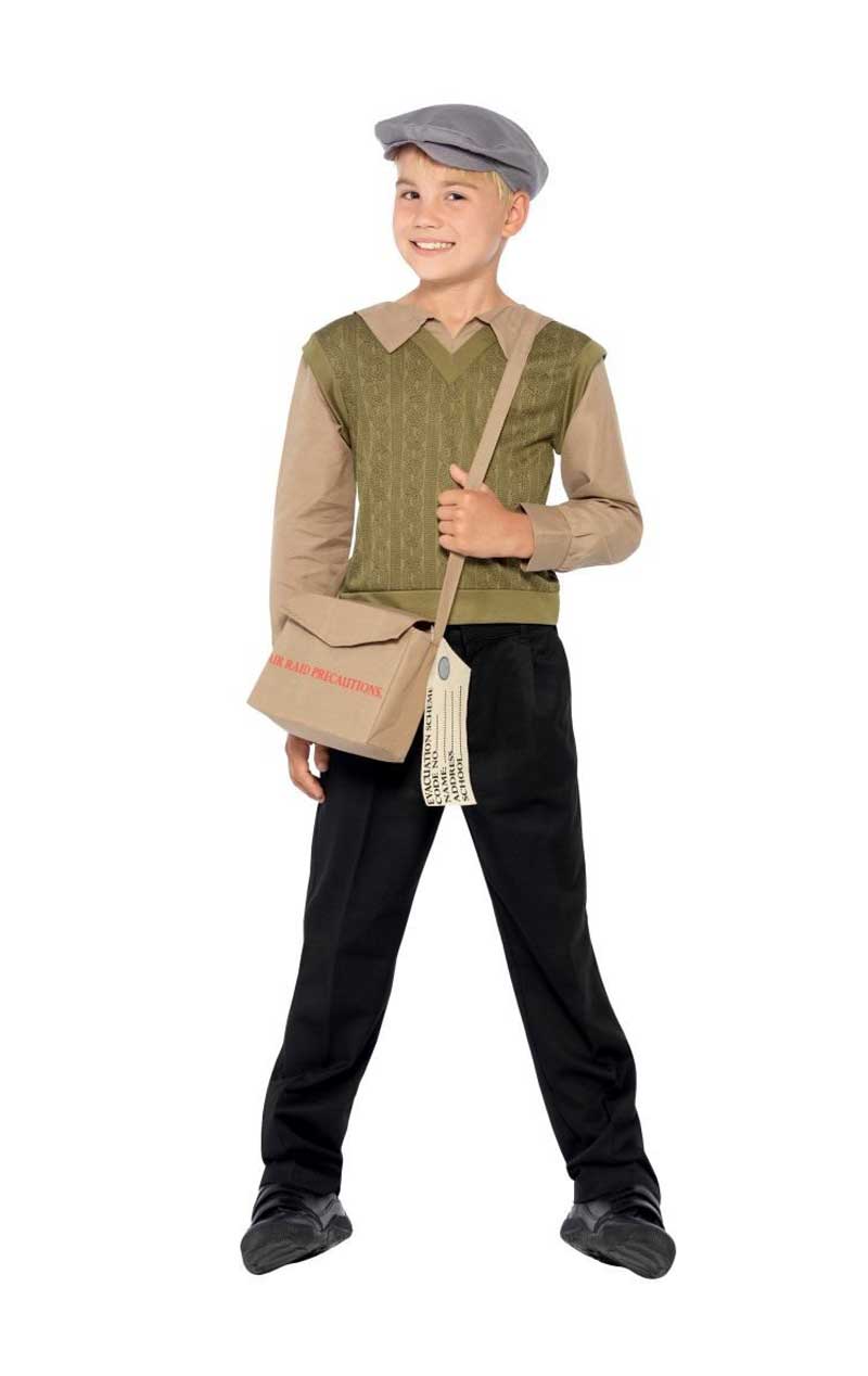 Childrens Evacuee Boy Costume