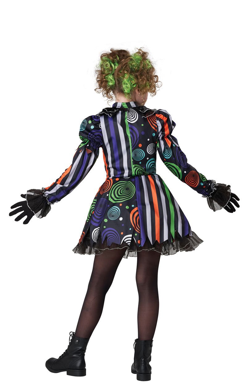 Kids Neon Nightmare Clown Costume - Joke.co.uk