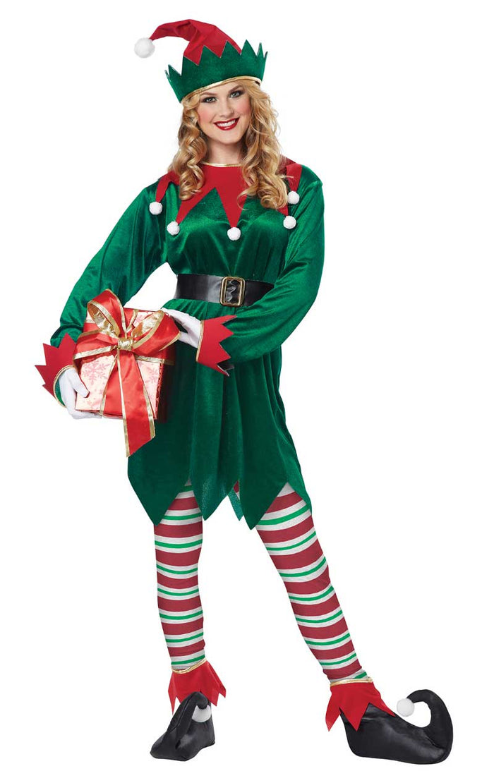 Unisex Jolly Elf Christmas Costume Uk